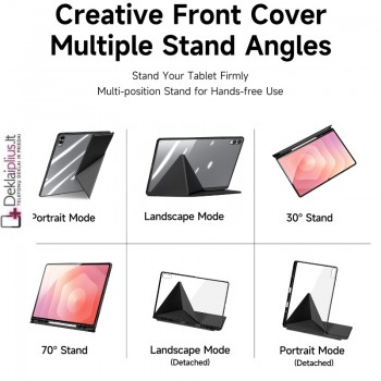 Dux Ducis Magi dėklas turintis 6 padėčių stovą - juodas (Samsung Galaxy Tab S11 Ultra 14.6 (X930/X936/X920) Dux Ducis Magi dėklas turintis 6 padėčių stovą - juodas (Samsung Galaxy Tab S11 Ultra 14.6 (X930/X936/X920)